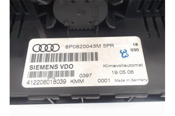 Recambio de mandos climatizador para audi a3 (8p1) 2.0 tdi ambiente (dpf) (125kw) referencia OEM IAM 8P0820043M 412206018039 