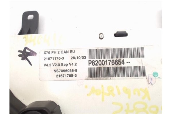 Recambio de cuadro completo para nissan kubistar (x76) 1.5 dci 70 referencia OEM IAM 8200176654 216711763 