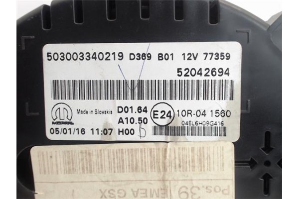 Recambio de cuadro completo para fiat 500x (334) 1.6 urban referencia OEM IAM 52042694  