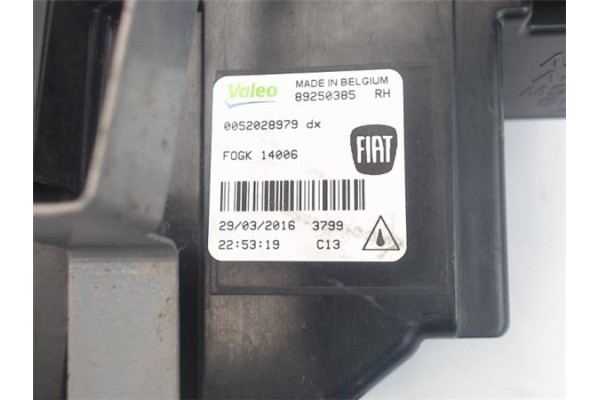 Recambio de faro antiniebla derecho para fiat 500x (334) 1.6 urban referencia OEM IAM 52028979dx  