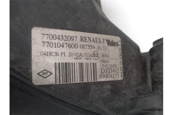 Recambio de faro delantero dcho para renault scenic ii (jm) referencia OEM IAM 7700432097  