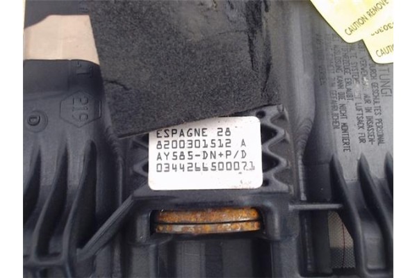 Recambio de airbag volante para renault megane ii berlina 3p referencia OEM IAM 8200301512A AY585 