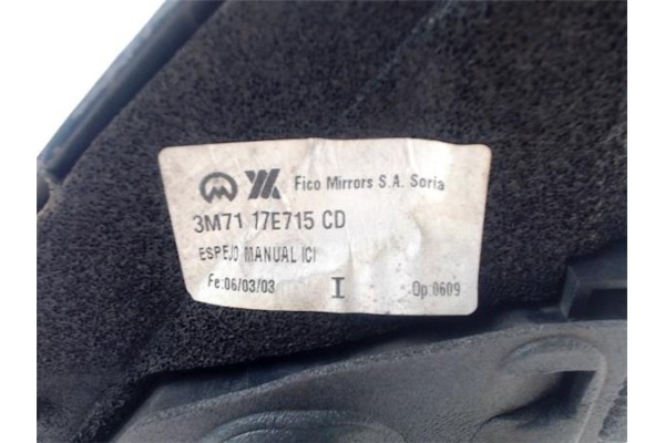 Recambio de retrovisor izquierdo para mazda 2 (b2w) 1.2 referencia OEM IAM DD106918ZB  