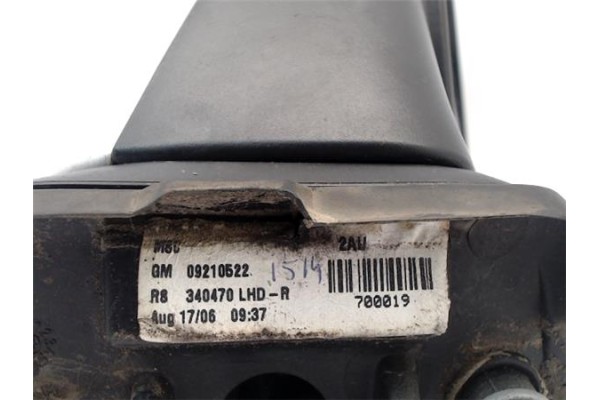 Recambio de retrovisor electrico derecho para opel agila referencia OEM IAM   