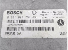 Recambio de centralita para jeep grand cherokee (wj/wg) 3.1 td limited referencia OEM IAM P56029114AE 0281001767 