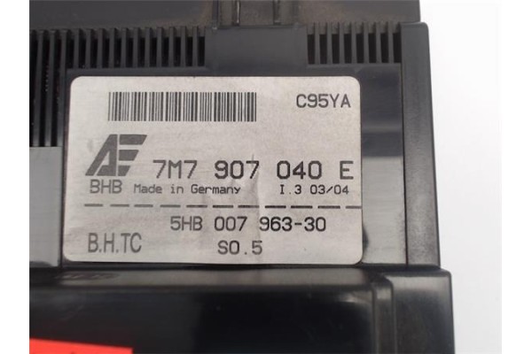Recambio de mandos climatizador para seat alhambra (7v9) referencia OEM IAM (7M7907040E) (5HB007963-31) 