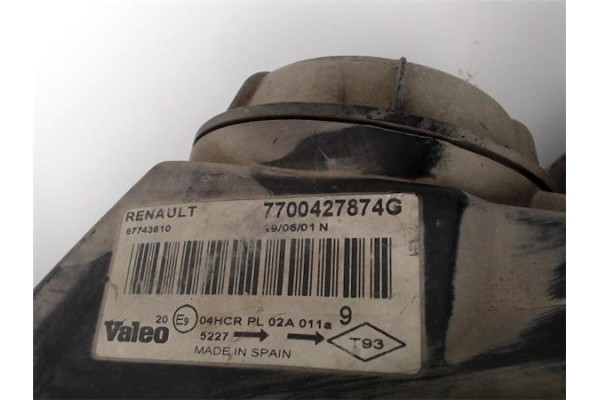Recambio de faro delantero izquierdo para renault megane i fase 2 berlina (ba0) referencia OEM IAM 7700427874G  