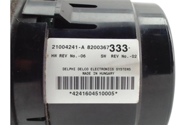 Recambio de mandos climatizador para renault espace iv (jk0) referencia OEM IAM 8200367333 4241604510005 