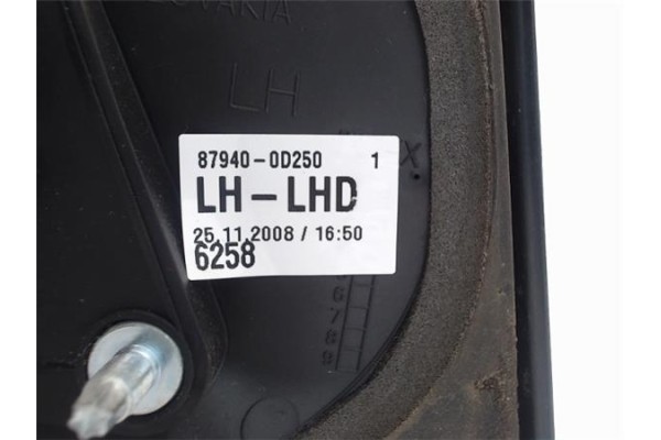 Recambio de retrovisor electrico izquierdo para toyota yaris (ksp9/scp9/nlp9) 1.3 vvt-i referencia OEM IAM 879090D210  