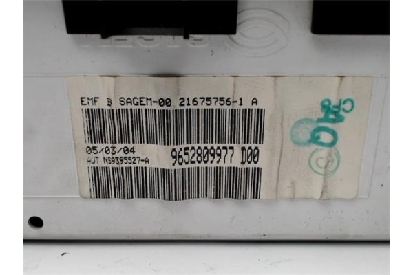 Recambio de reloj horario para peugeot 307 (3a/c) 2.0 hdi 110 referencia OEM IAM 9652809977  
