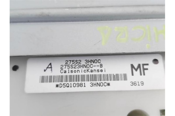 Recambio de mandos climatizador para nissan micra iv (k13k/kk) 1.2 acenta referencia OEM IAM 275003HP0C 275S23HN0C 