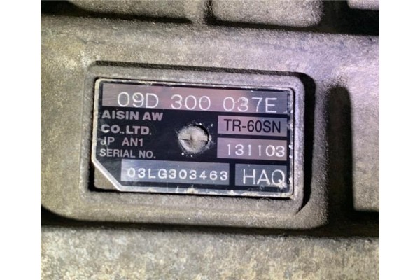 Recambio de caja cambios automatica 4x4 para volkswagen touareg (7la) 5.0 tdi v10 referencia OEM IAM 09D300037E 03LG303463 