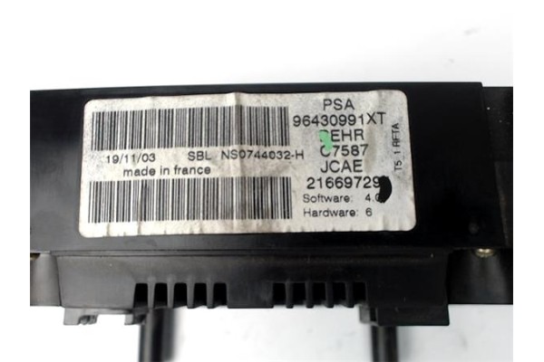 Recambio de mandos climatizador para peugeot 307 (3a/c) 2.0 hdi 110 referencia OEM IAM 96430991XT 216673905 