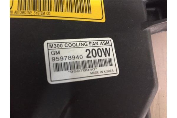 Recambio de electroventilador para chevrolet spark 1.2 ls + referencia OEM IAM 95978940  
