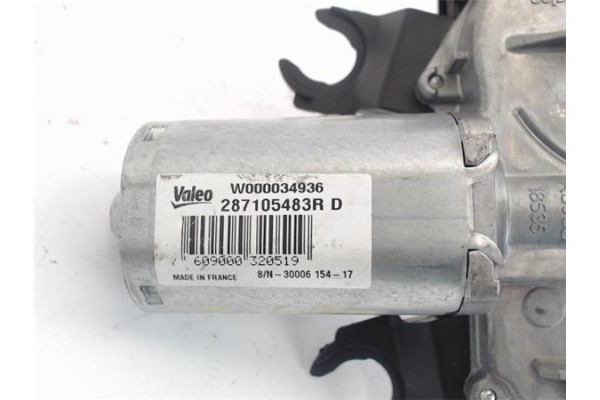 Recambio de motor limpiaparabrisas trasero para renault captur i 0.9 zen referencia OEM IAM 287105483RD W000034936 