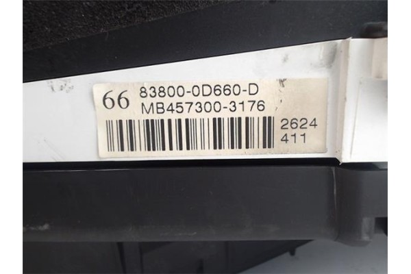 Recambio de cuadro completo para toyota yaris (ksp9/scp9/nlp9) 1.3 vvt-i referencia OEM IAM 838000D660D MB4573003176 