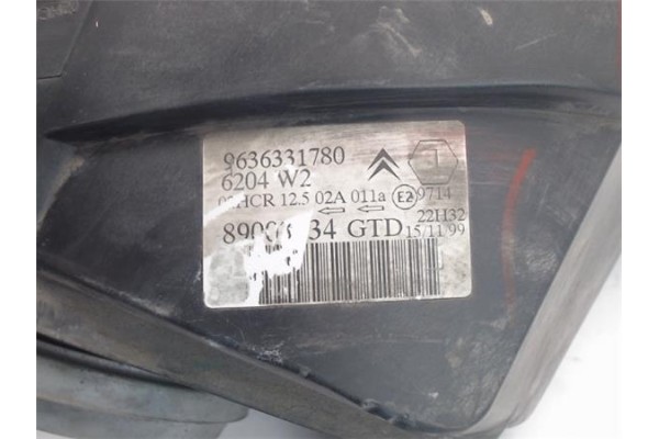 Recambio de faro delantero izquierdo para citroen saxo referencia OEM IAM 9636331780 89003434 