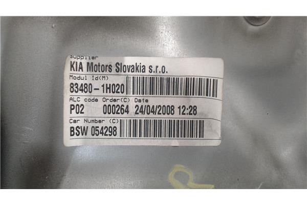 Recambio de mecanismo elevalunas trasero derecho para kia ceed (ed) 1.6 crdi 115 referencia OEM IAM 402058D  