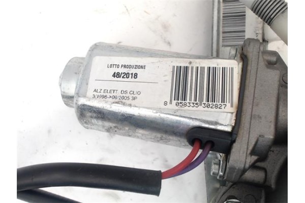 Recambio de elevalunas electrico delantero derecho para renault clio ii fase i (b/cb0) 1.2 (b/cb0f, b/cb0a, b/cb10, b/cb1k, b/cb
