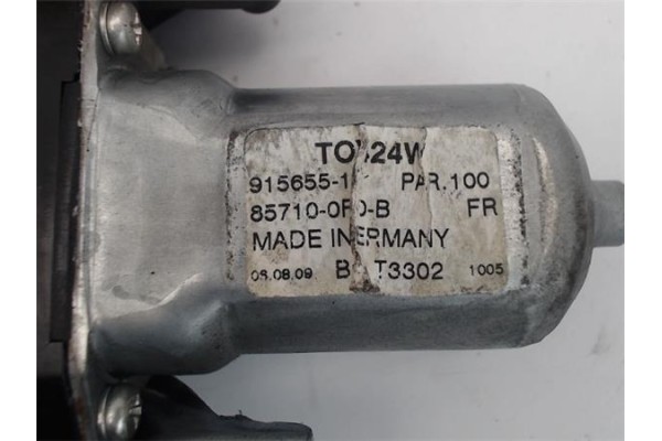 Recambio de mecanismo elevalunas delantero derecho para toyota verso (aur2/zgr2) 2.0 d-4d referencia OEM IAM 857100f0  