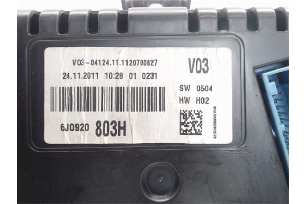 Recambio de cuadro completo para seat ibiza berlina (6j5) 1.6 sport referencia OEM IAM 6J0920803H 0504 