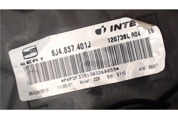 Recambio de mecanismo elevalunas delantero izquierdo para seat ibiza berlina (6j5) 1.6 tdi referencia OEM IAM 6J4837401J  