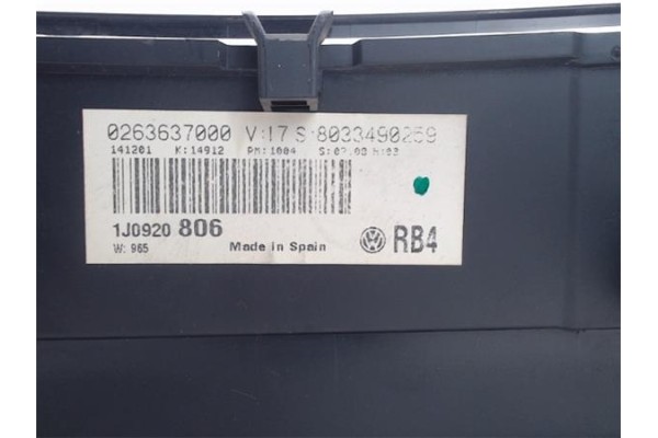 Recambio de cuadro completo para volkswagen golf iv berlina (1j1) 1.4 spirit referencia OEM IAM 1J0920806 0263637000 