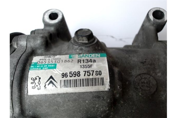 Recambio de compresor aire acond. para peugeot 308 1.6 gt referencia OEM IAM 9659875780 1355F 6453ZC , PEUGEOT | 648708 , CITROË