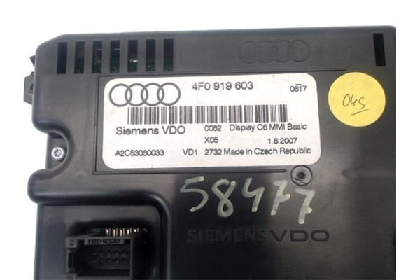 Recambio de display para audi a6 avant (4f5) 2.0 tdi referencia OEM IAM 4F0919603  