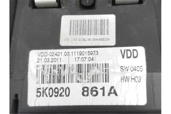 Recambio de cuadro completo para volkswagen golf vi (5k1) 1.6 advance referencia OEM IAM 5K0920861A A2C53219792 