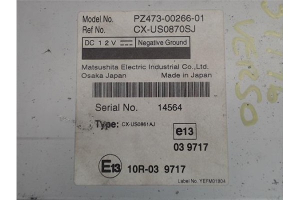 Recambio de modulo electronico para toyota verso (aur2/zgr2) 2.0 d-4d referencia OEM IAM pz4730026601  