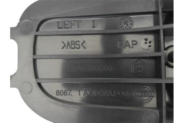 Recambio de manilla int. puerta delantero izquierda para nissan note (e11e) 1.5 dci referencia OEM IAM 80671AX603 806719U000 