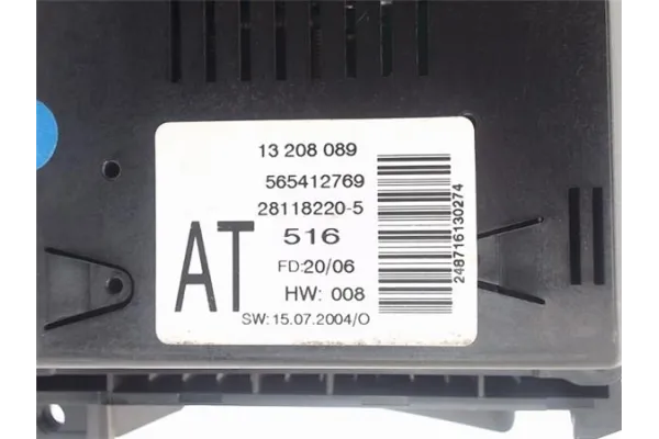 Recambio de ordenador de abordo para opel astra h berlina referencia OEM IAM 13208089 565412769 