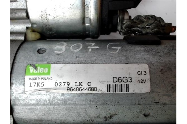 Recambio de motor arranque para citroen saxo 1.6 vts referencia OEM IAM 9648644680 D6G3 