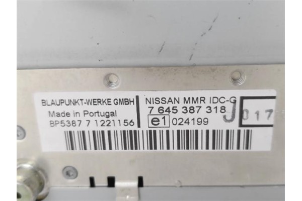 Recambio de radio / cd para nissan note (e11e) 1.5 dci referencia OEM IAM 28184BC41A 28184BC41A 