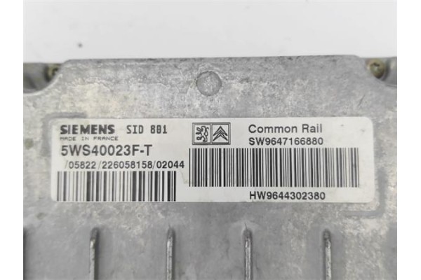 Recambio de centralita para citroen xsara berlina 2.0 hdi 90 referencia OEM IAM 1938FA 5WS40023FT 