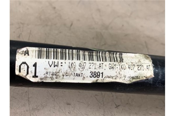 Recambio de palier delantero izquierdo para volkswagen golf v (1k1) 1.9 tdi referencia OEM IAM 1K0407271AT  