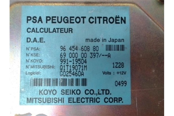Recambio de centralita direccion asistida para citroen c3 1.4 hdi referencia OEM IAM 9645460880 6900000397A 