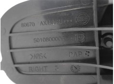 Recambio de manilla int. puerta trasero derecha para nissan note (e11e) 1.5 dci referencia OEM IAM 80670AX603  