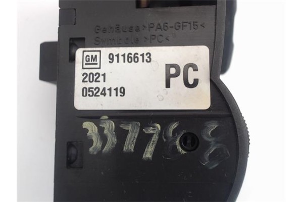 Recambio de mando de luces para opel corsa c 1.4 referencia OEM IAM 9116613 0524119 
