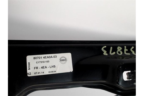 Recambio de mecanismo elevalunas delantero izquierdo para nissan qashqai ii (j11e) referencia OEM IAM 807014EA0A03  