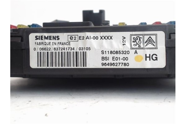 Recambio de centralita para citroen xsara picasso 2.0 hdi referencia OEM IAM 9649627780  