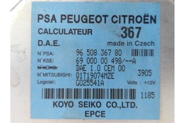 Recambio de centralita direccion asistida para citroen c2 1.1 referencia OEM IAM 9650836780  