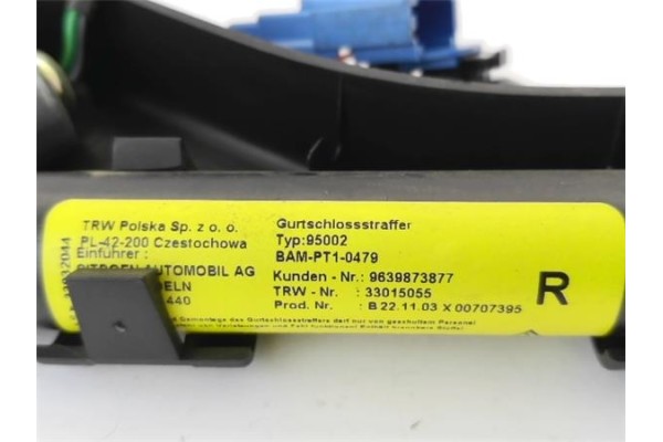 Recambio de anclaje cinturon delantero derecho para citroen c2 1.1 referencia OEM IAM 8973TG 8973TJ 
