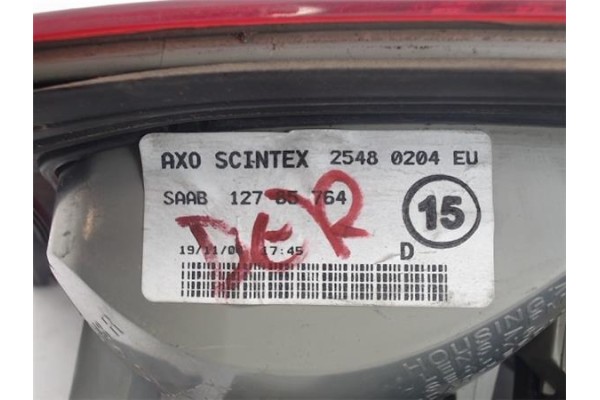 Recambio de piloto porton trasero derecho para saab 9-3 berlina referencia OEM IAM 12785764 25480204EU 