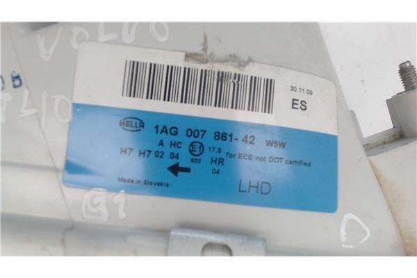 Recambio de faro delantero dcho para volvo s40 berlina referencia OEM IAM 1AG00786142  