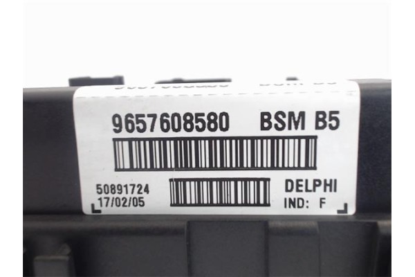 Recambio de caja fusibles/rele para peugeot 307 (3a/c) 1.6 16v referencia OEM IAM 9657608580  