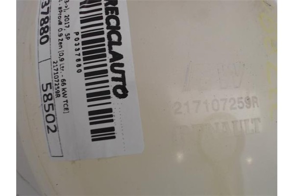 Recambio de botella expansion para renault captur i 0.9 zen referencia OEM IAM 217107259R  