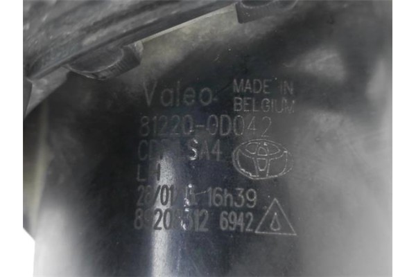 Recambio de faro antiniebla izquierdo para toyota aygo (kgb/wnb) 1.0 básico referencia OEM IAM 812200D042  