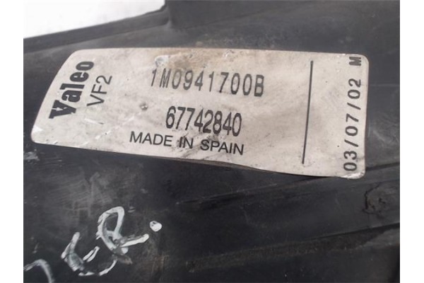 Recambio de faro antiniebla derecho para seat leon (1m1) referencia OEM IAM 1M0941700B 67742840 